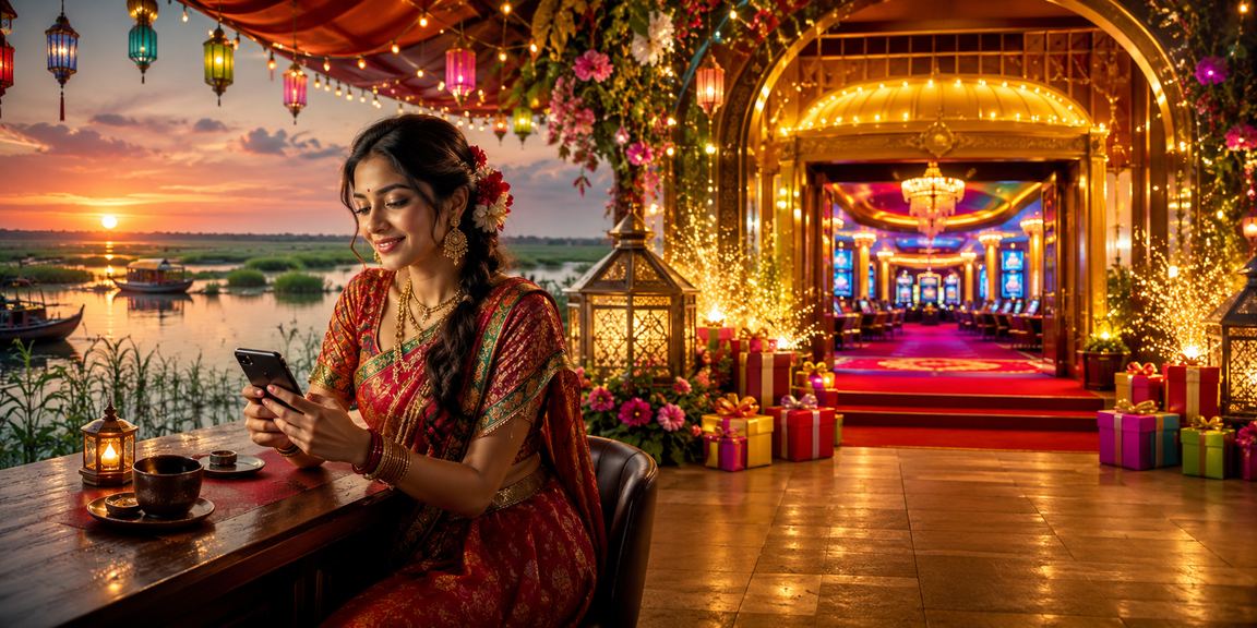টাঙ্গুয়ার হাওরে ঈদ উৎসবে মোবাইলে bf 99 গেমস খেলছেন একজন ব্যবহারকারী